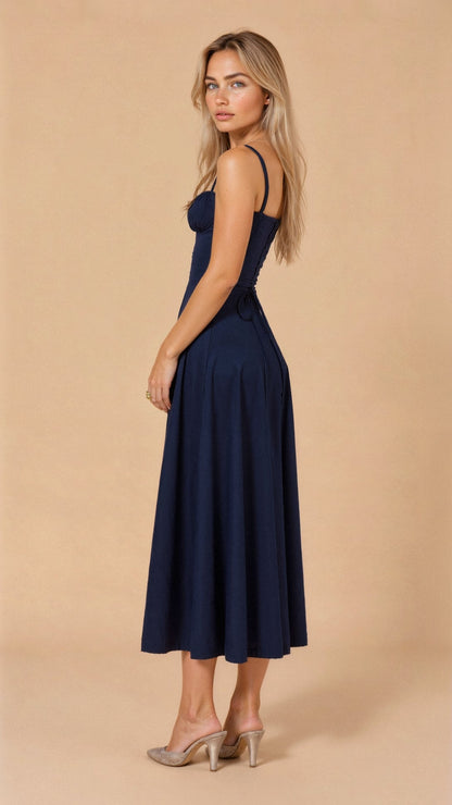 Chic Ladies Floral Midi Sundress