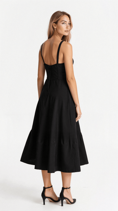 Chic Ladies Floral Midi Sundress