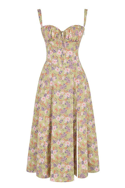 Chic Ladies Floral Midi Sundress
