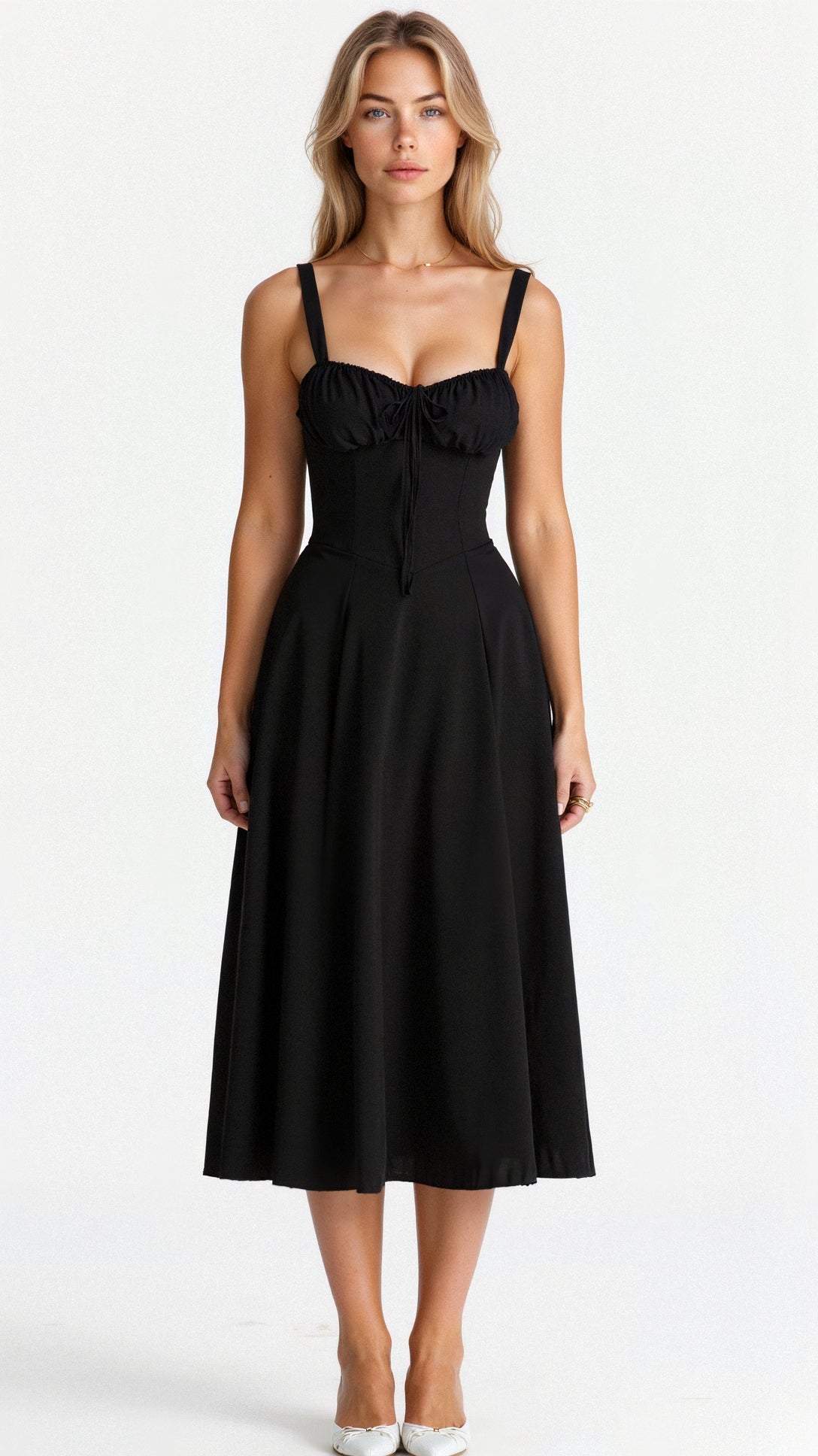 Chic Ladies Floral Midi Sundress