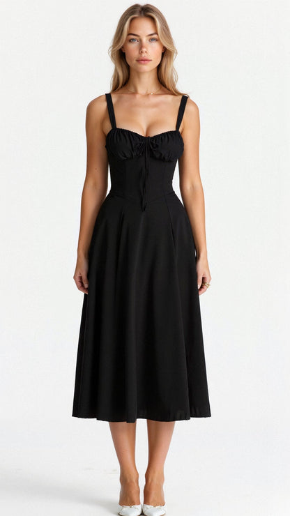 Chic Ladies Floral Midi Sundress