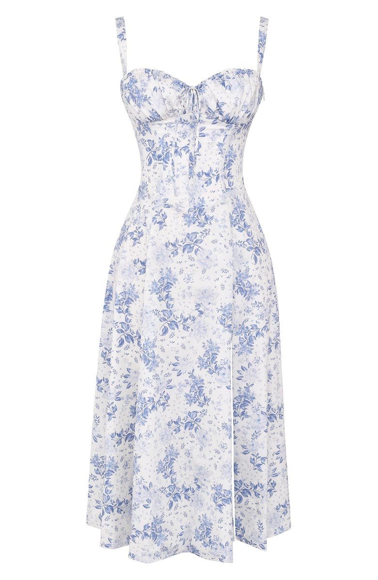 Chic Ladies Floral Midi Sundress