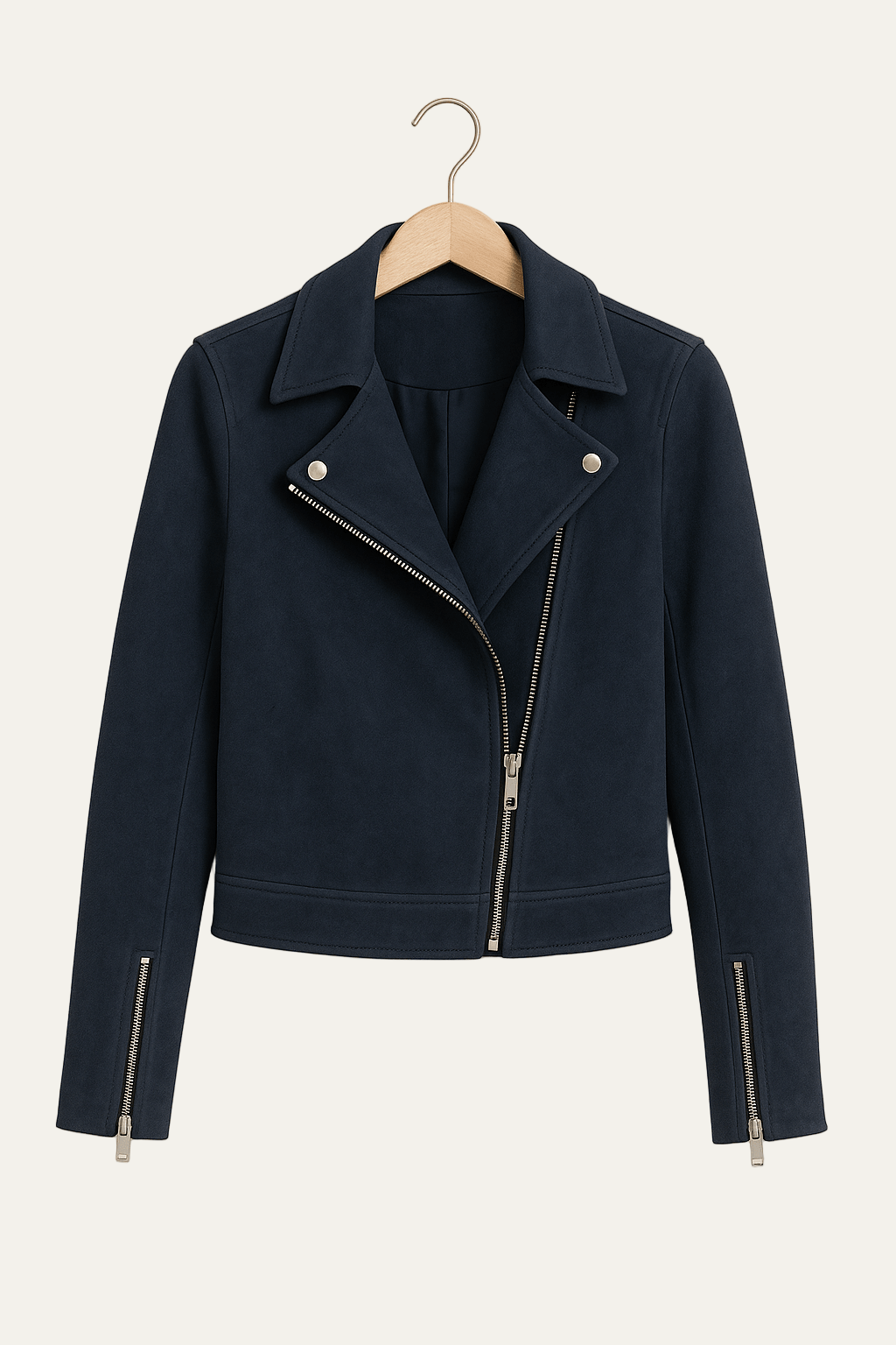Ladies Slim Fit Biker Jacket