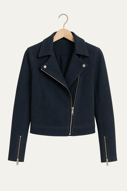 Ladies Slim Fit Biker Jacket