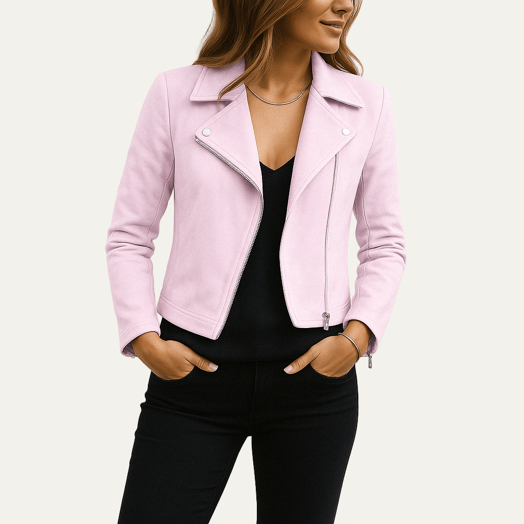 Ladies Slim Fit Biker Jacket