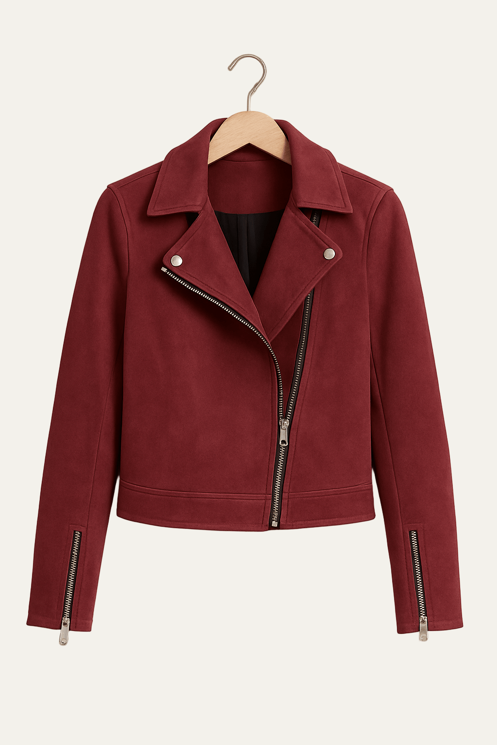 Ladies Slim Fit Biker Jacket