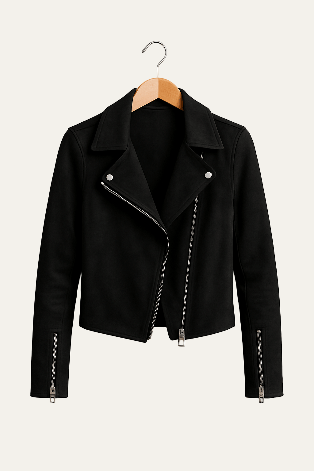 Ladies Slim Fit Biker Jacket