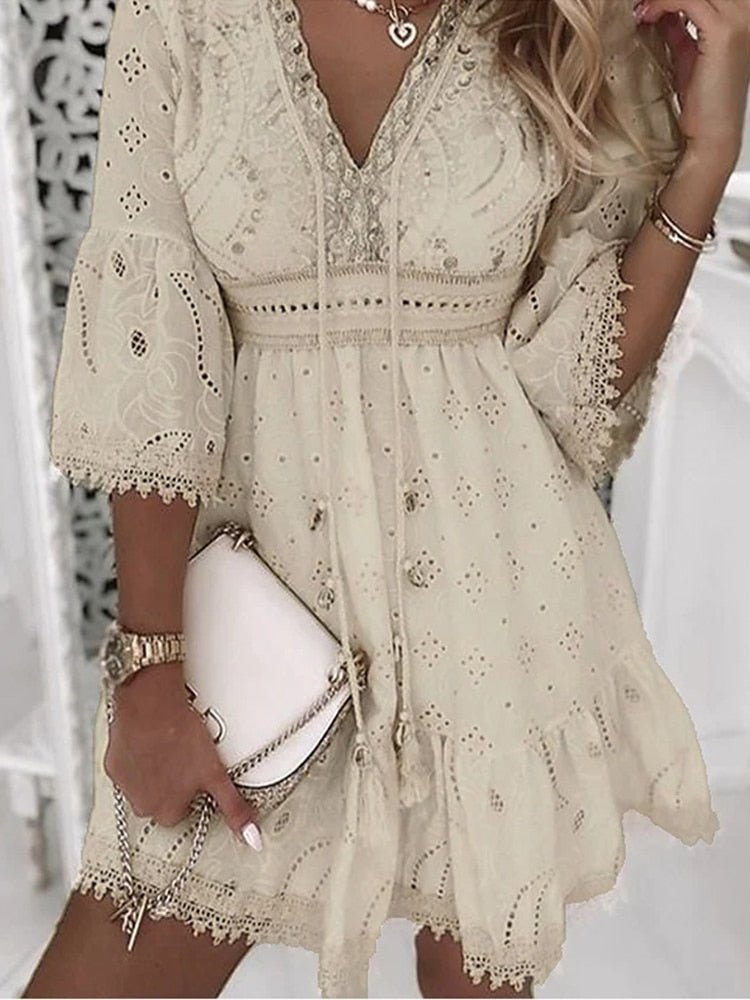 Lightweight Women's Summer Sundress with Breathable Fabric - OutfitLondon
