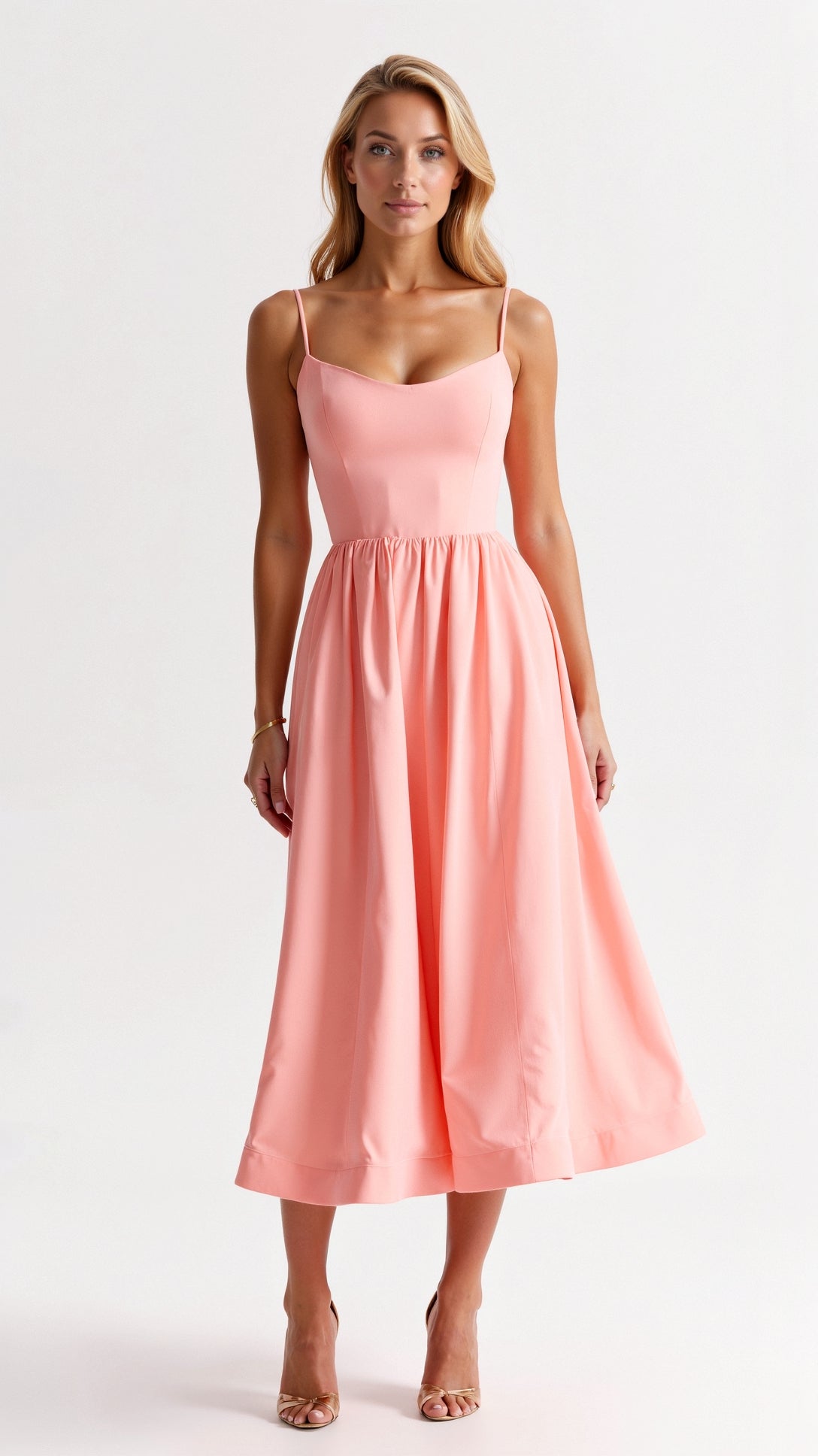 Elegant Mid Length Ladies Dress