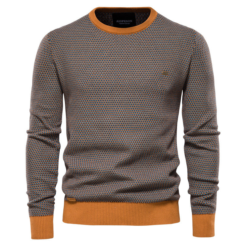 Cozy Soft Round Neck Pullover Sweater - OutfitLondon