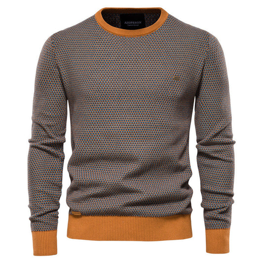 Cozy Soft Round Neck Pullover Sweater - OutfitLondon