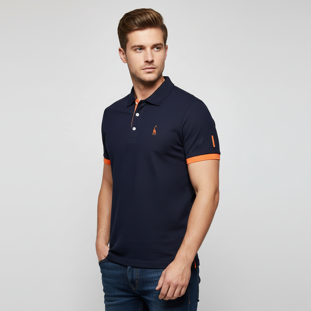 Relaxed Fit Men's Airy Polo Shirt - OutfitLondon