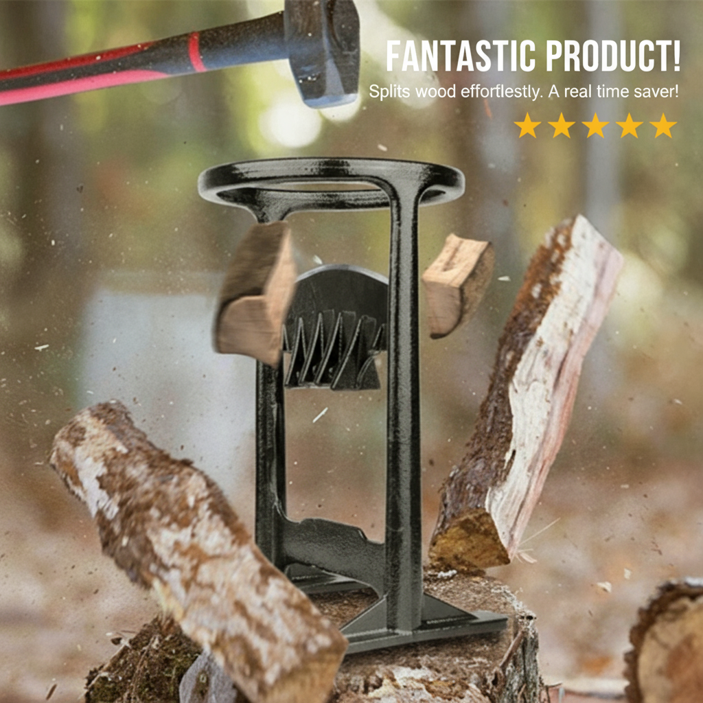 Easy Firewood Log Splitter for Warm Winter Nights