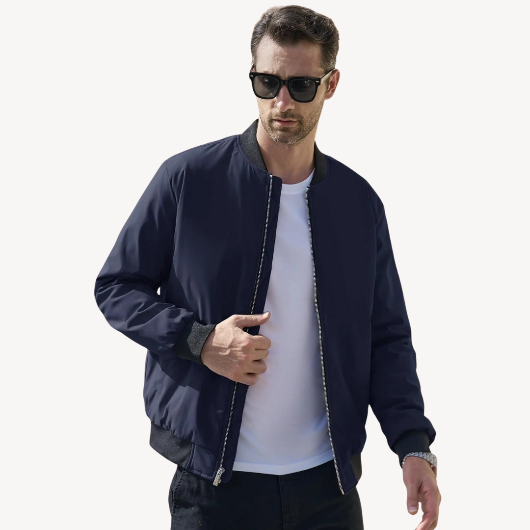 Warm Padded Men's Bomber Coat