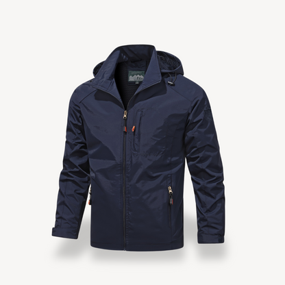 Relaxed Fit Waterproof Zip Up Jacket