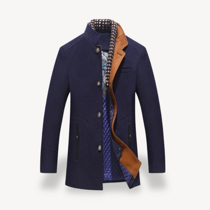 Relaxed Fit Mens Button Down Coat