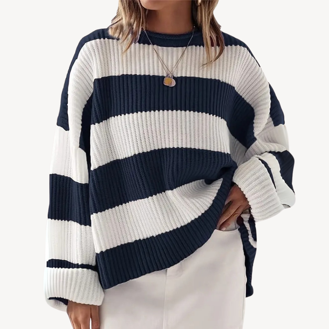Comfy Women's Horizontal Knit Sweater