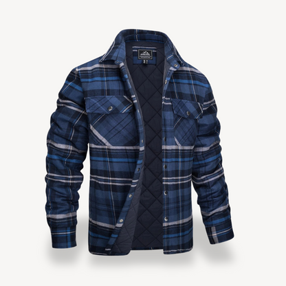 Warm Checked Flannel Coats for Men
