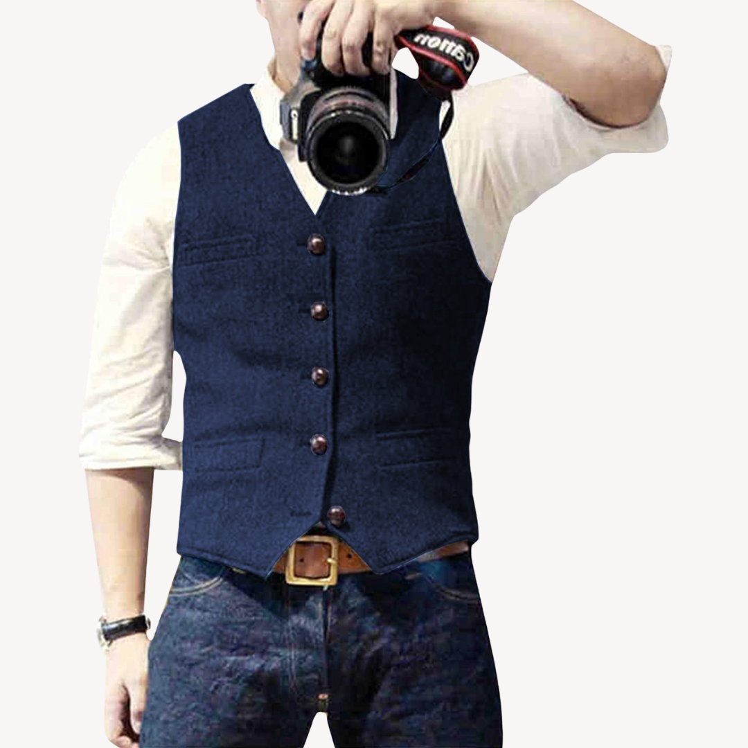 Classic Fitted Wool Waistcoat