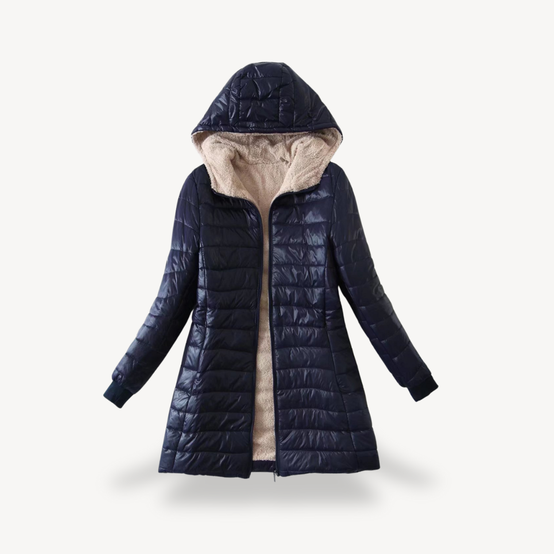 Warm Fleece Lined Down Jacket