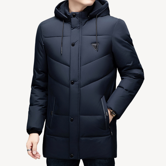 Warm Waterproof Hooded Mens Winter Coat - OutfitLondon