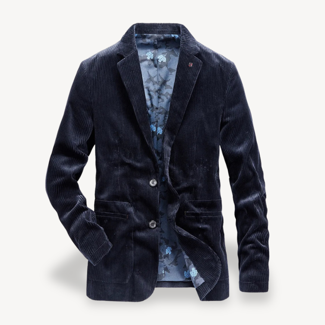 Men's Fitted Textured Jacket