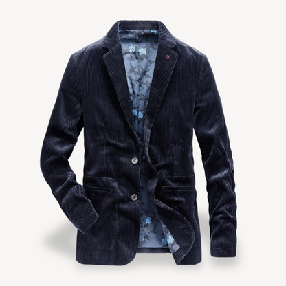 Men's Fitted Textured Jacket