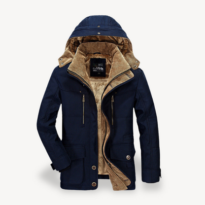 Warm Insulated Men's Fleece Coat