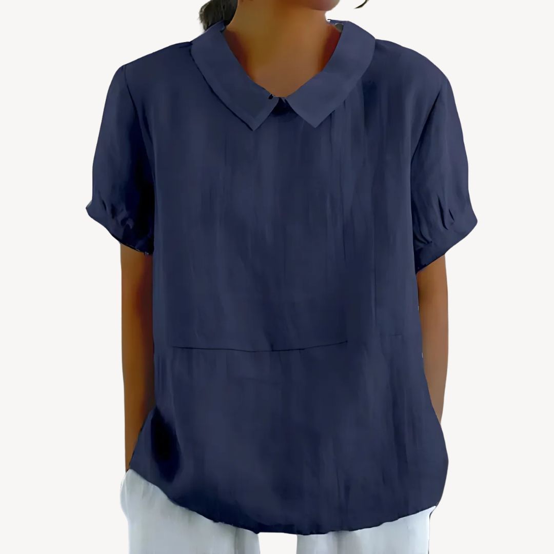 Ladies Relaxed Fit Cotton Blouse