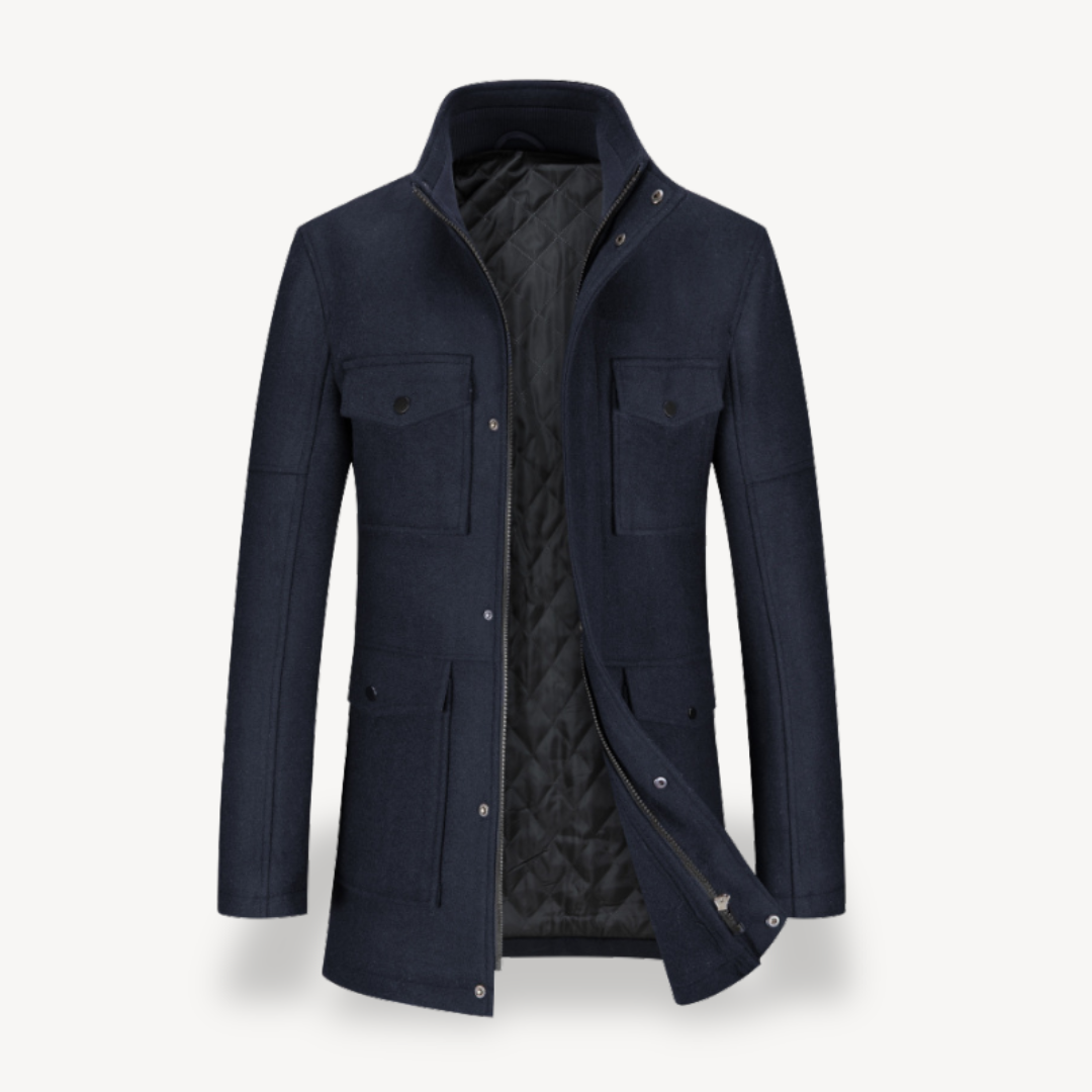 Warm Quilted Men's Winter Coat