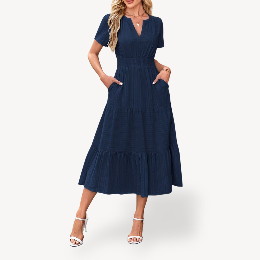 Layered Mid Length Women's Dress