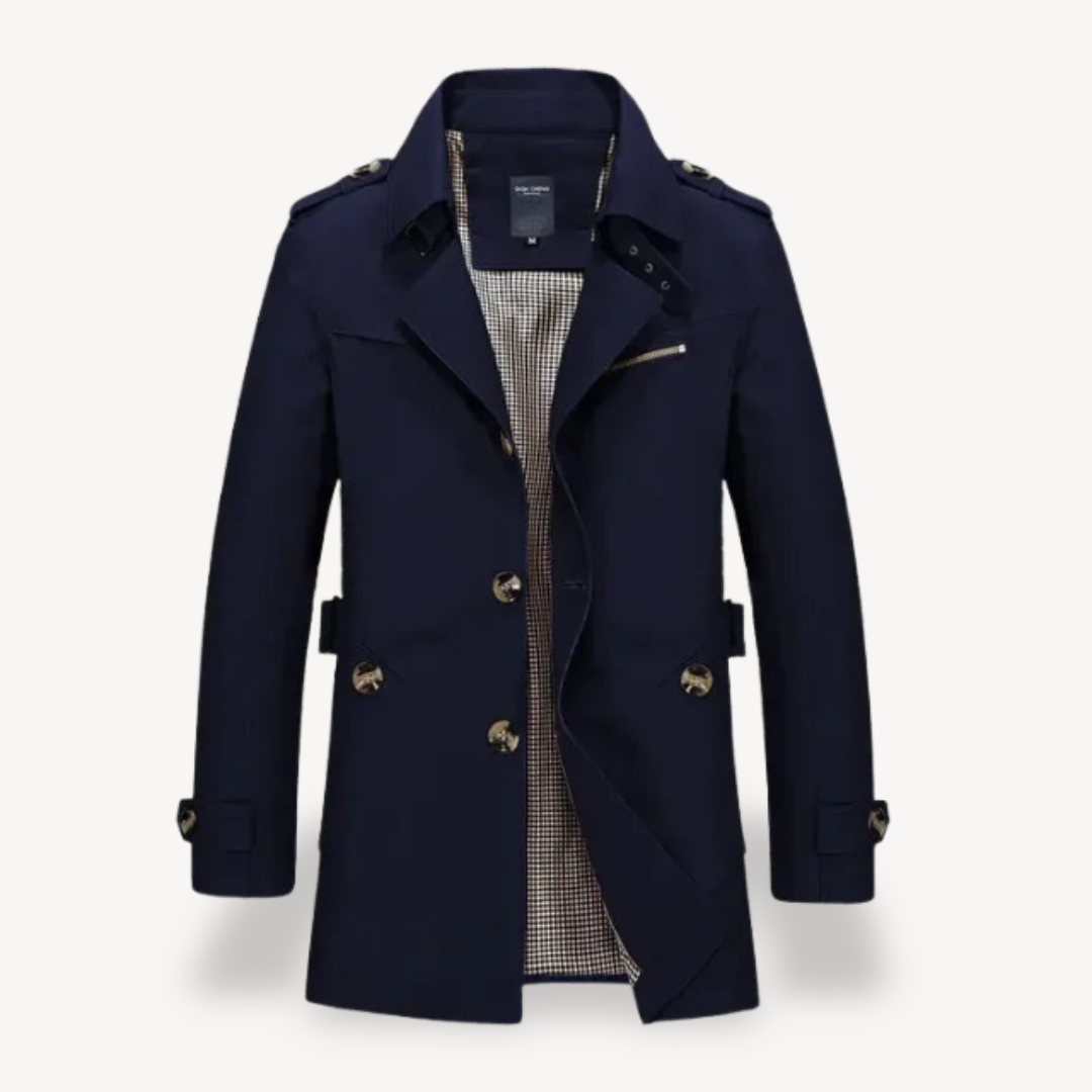 Classic Male Tailored Long Coat