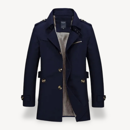 Classic Male Tailored Long Coat