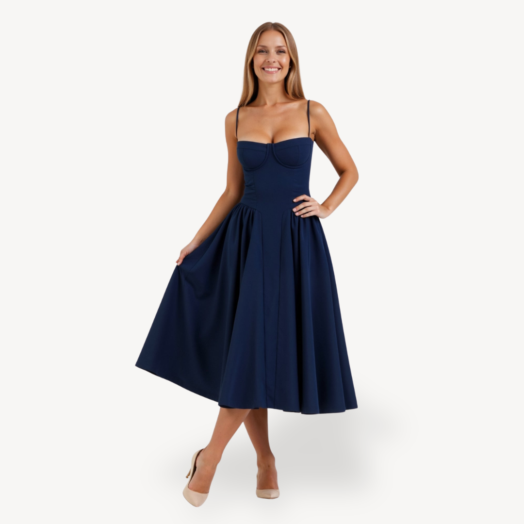 Sleeveless Mid Length Party Dress