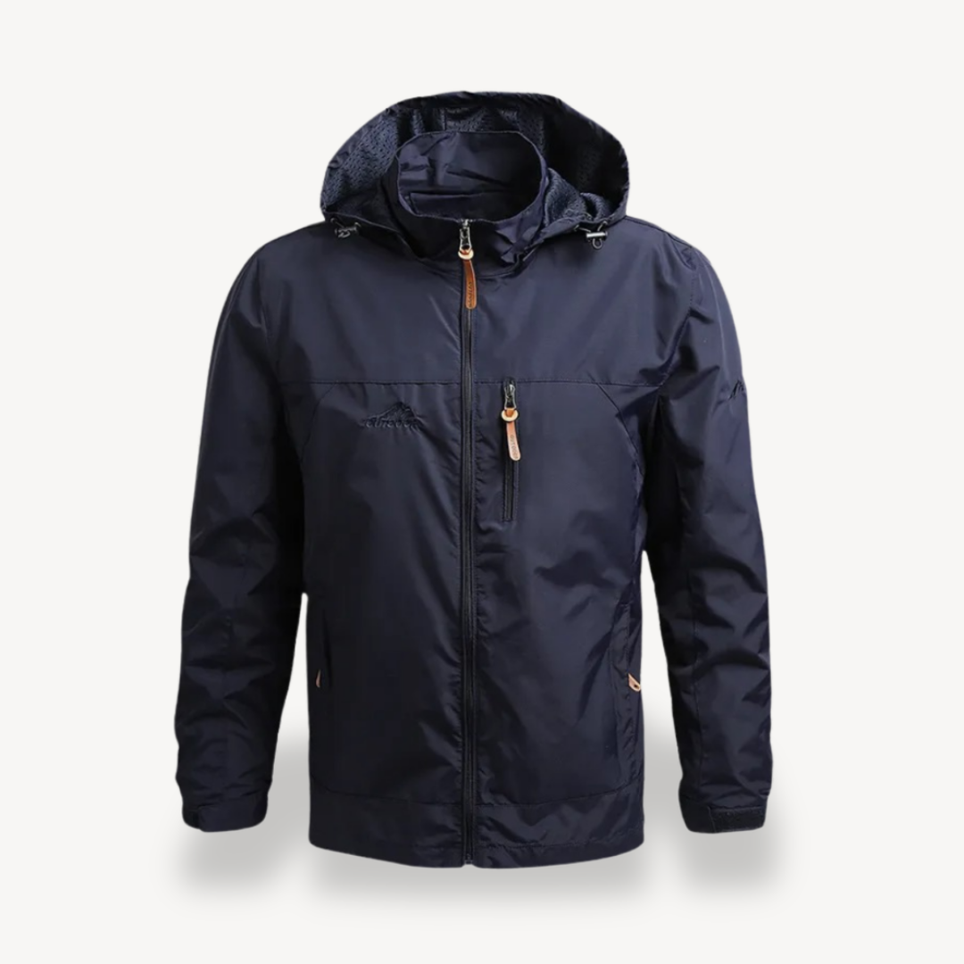 Waterproof Mens Hooded Rain Jacket Coat