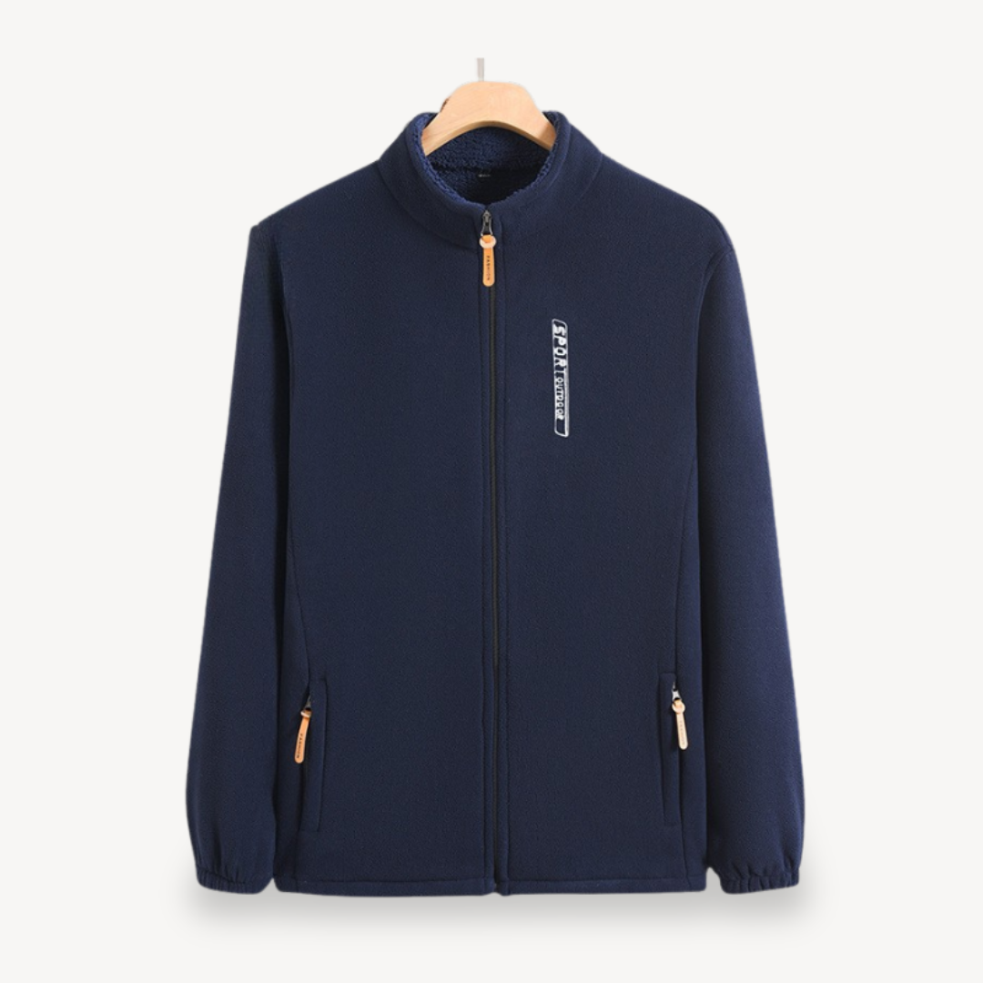Warm Mens Fleece Zip Up Jacket - OutfitLondon