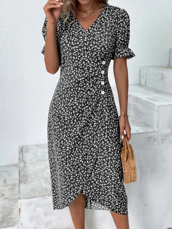 Chic Ladies Floral Sundress - OutfitLondon
