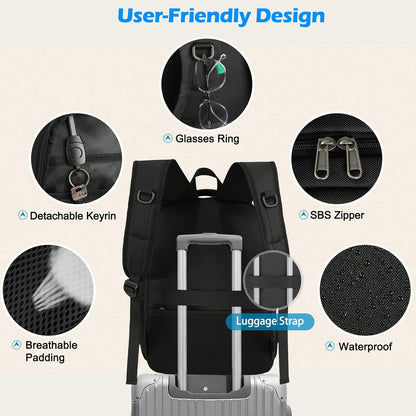 Durable School Backpack with USB Charger Port