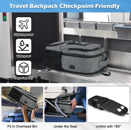 Durable School Backpack with USB Charger Port