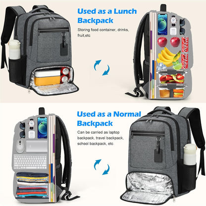 Durable School Backpack with USB Charger Port
