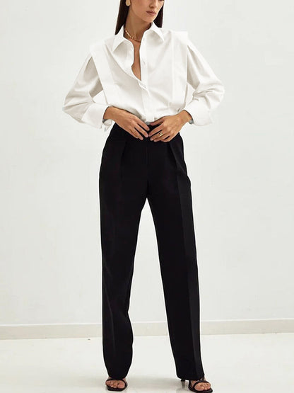 Nia | Oversized Holiday Clothes Button Down Shirt