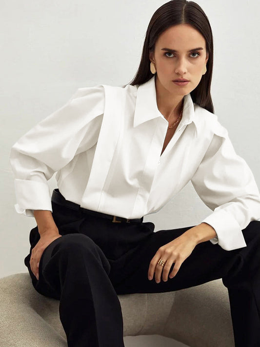 Relaxed Fit Casual Button Down Shirt - OutfitLondon