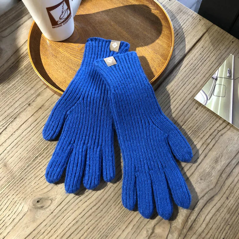 Cozy Women's Knitted Winter Gloves