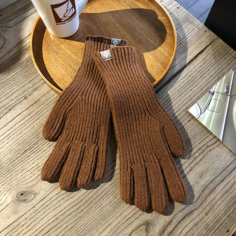 Cozy Women's Knitted Winter Gloves