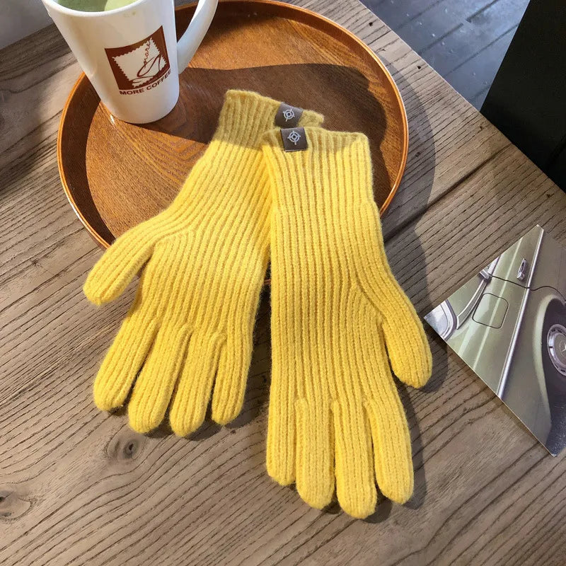 Cozy Women's Knitted Winter Gloves