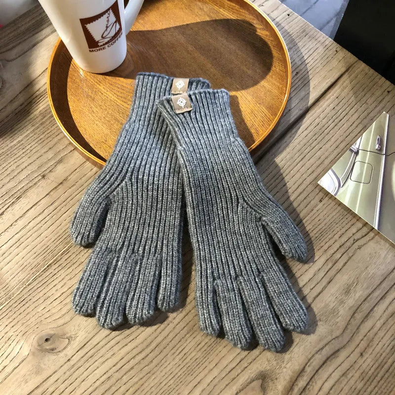 Cozy Women's Knitted Winter Gloves