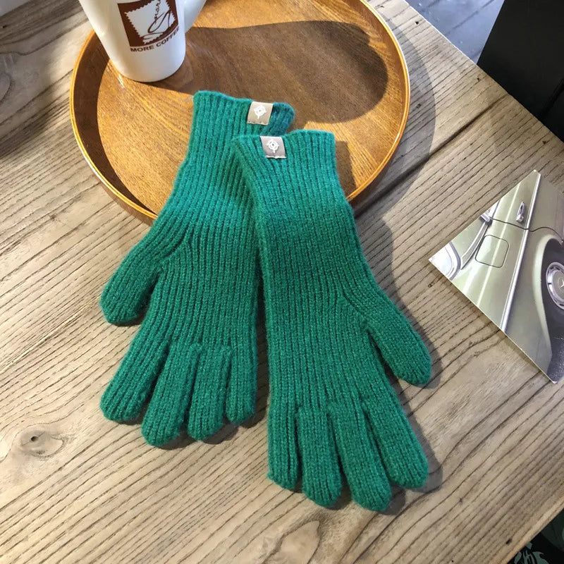 Cozy Women's Knitted Winter Gloves