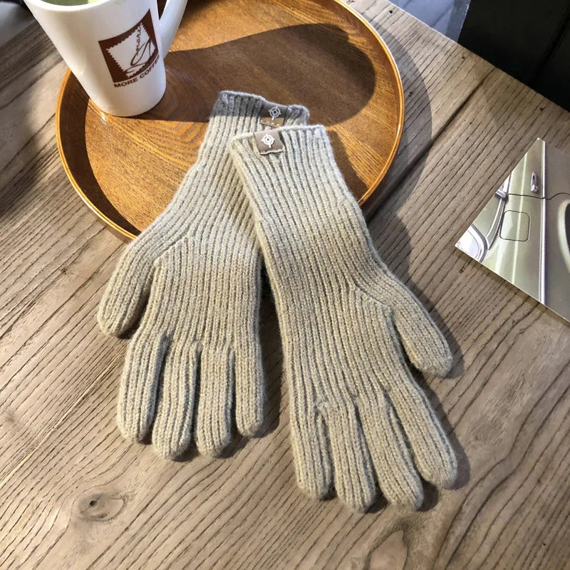 Cozy Women's Knitted Winter Gloves