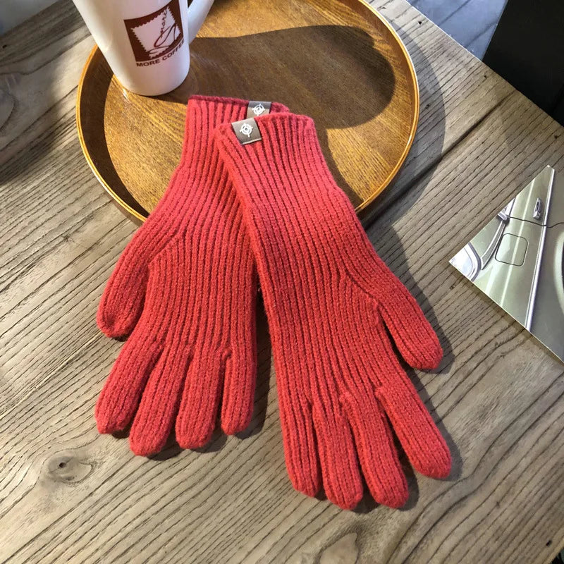 Cozy Women's Knitted Winter Gloves