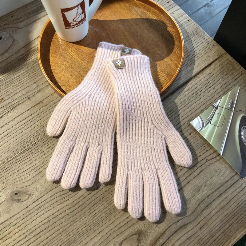 Cozy Women's Knitted Winter Gloves
